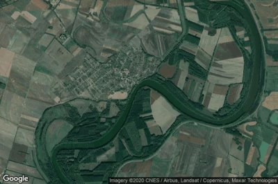 Vue aérienne de Tiszakeszi