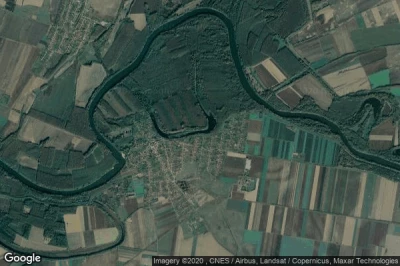 Vue aérienne de Tiszadada
