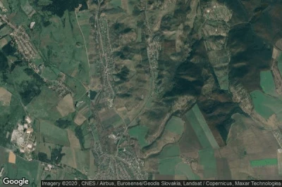 Vue aérienne de Izsofalva