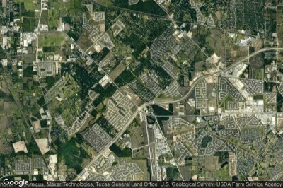 Vue aérienne de Pinewood Place