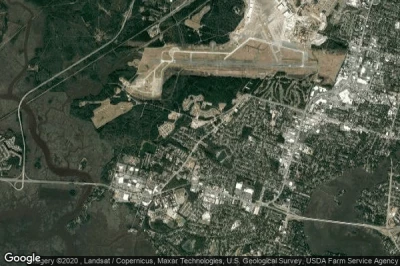 Vue aérienne de Southside Mobile Estates