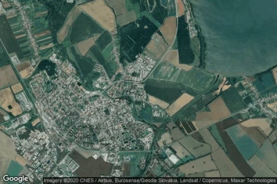 Vue aérienne de Straňany