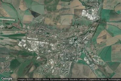 Vue aérienne de Poprad