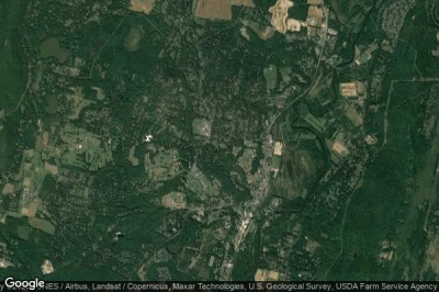 Vue aérienne de Simsbury Center