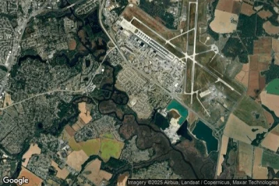 Vue aérienne de Dover Base Housing