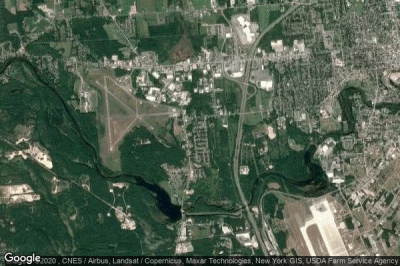 Vue aérienne de Plattsburgh West