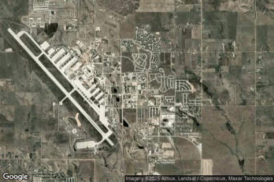 Vue aérienne de Ellsworth Air Force Base