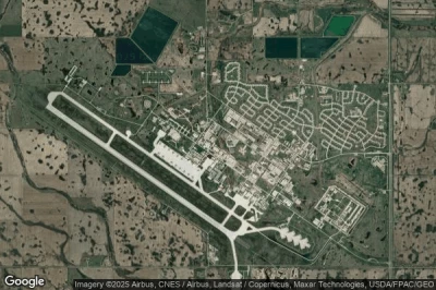 Vue aérienne de Minot Air Force Base