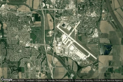 Vue aérienne de Offutt Air Force Base