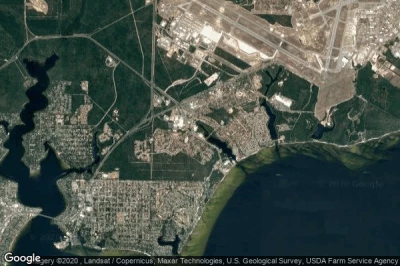 Vue aérienne de Eglin Air Force Base