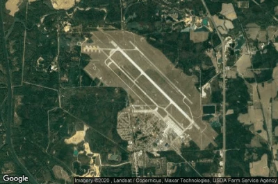 Vue aérienne de Columbus Air Force Base
