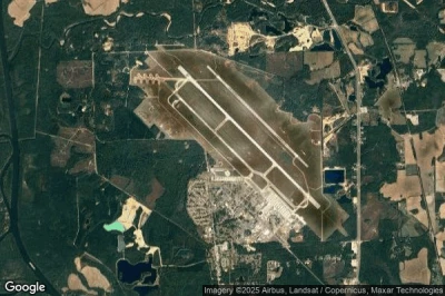 Vue aérienne de Columbus Air Force Base