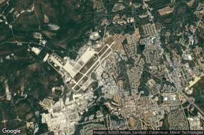 Vue aérienne de Pope Air Force Base