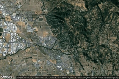 Vue aérienne de Larkfield-Wikiup