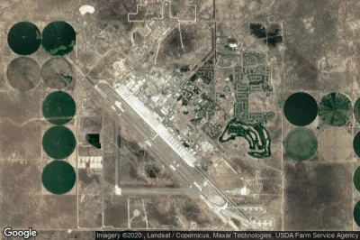 Vue aérienne de Mountain Home Air Force Base