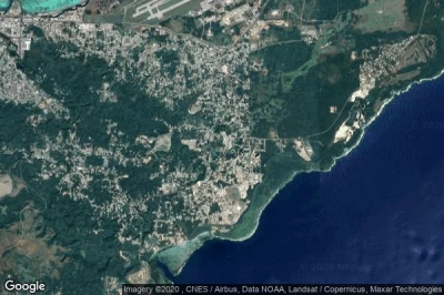 Vue aérienne de Mangilao Village