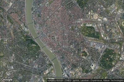 Vue aérienne de Budapest VIII. keruelet