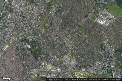 Vue aérienne de Budapest XIV. keruelet