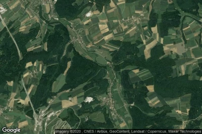 Vue aérienne de Basse-Allaine