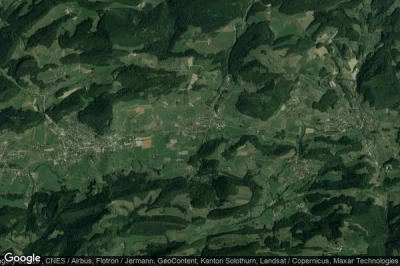 Vue aérienne de Bretzwil