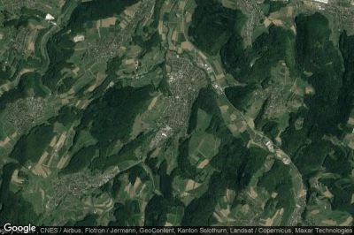 Vue aérienne de Bubendorf