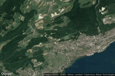 Vue aérienne de Corcelles-Cormondrèche