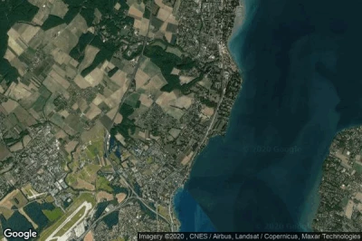 Vue aérienne de Genthod