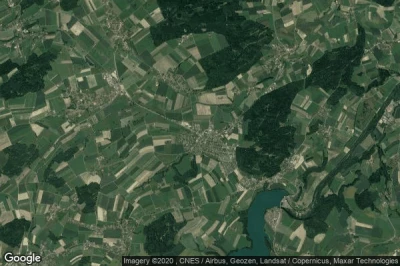 Vue aérienne de Gurmels