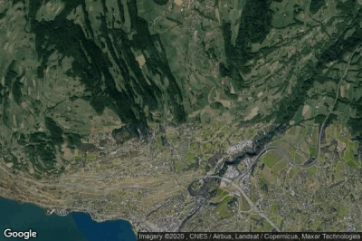 Vue aérienne de Jongny