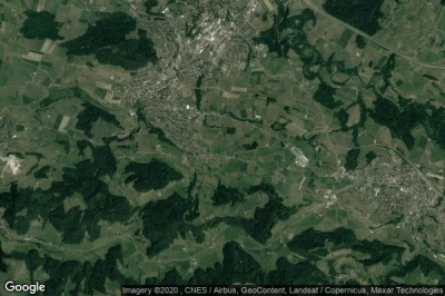 Vue aérienne de Oberuzwil