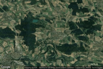 Vue aérienne de Ossingen
