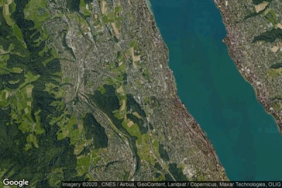 Vue aérienne de Rüschlikon