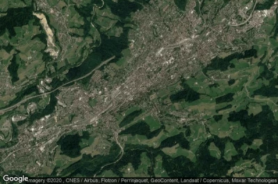 Vue aérienne de St. Gallen