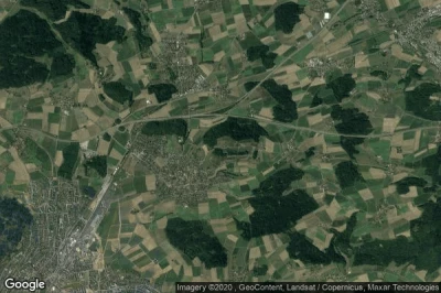 Vue aérienne de Wiesendangen