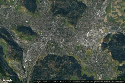 Vue aérienne de Winterthur