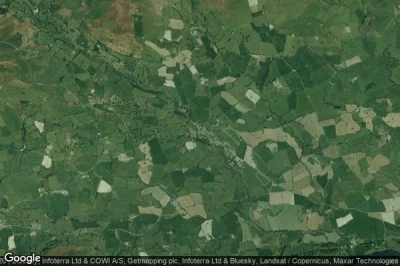 Vue aérienne de Llanrhaeadr-ym-Mochnant