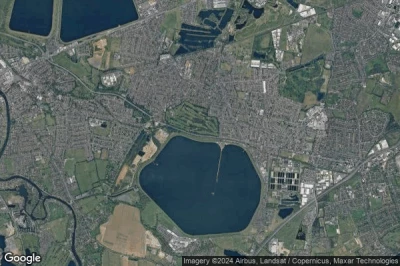 Vue aérienne de Spelthorne District