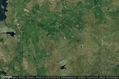 Vue aérienne de Trawsfynydd