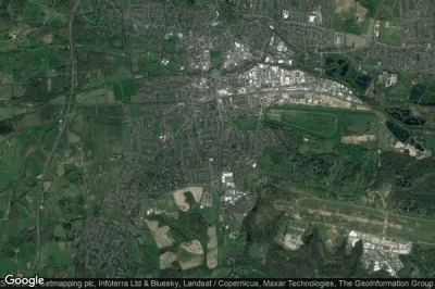 Vue aérienne de Newbury