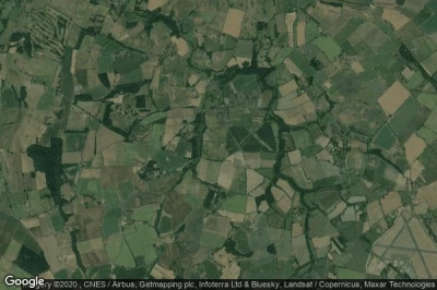 Vue aérienne de Claverley