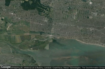 Vue aérienne de Leigh-on-Sea