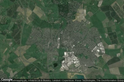 Vue aérienne de Leighton-Linslade