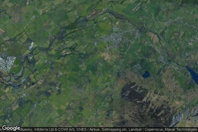 Vue aérienne de Llanrug