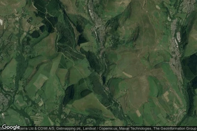Vue aérienne de Garw Valley