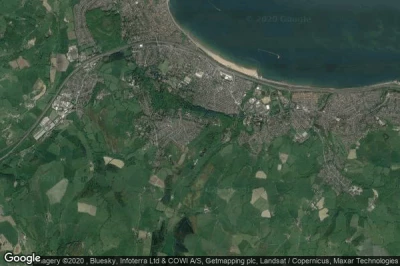 Vue aérienne de Colwyn Bay