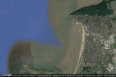 Vue aérienne de Weston-Super-Mare