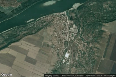 Vue aérienne de Obshtina Lom