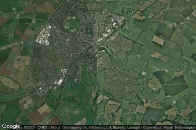 Vue aérienne de Chippenham