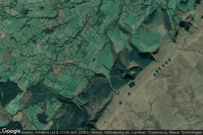 Vue aérienne de Llangamarch