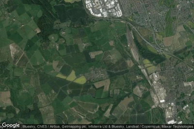 Vue aérienne de Lamesley